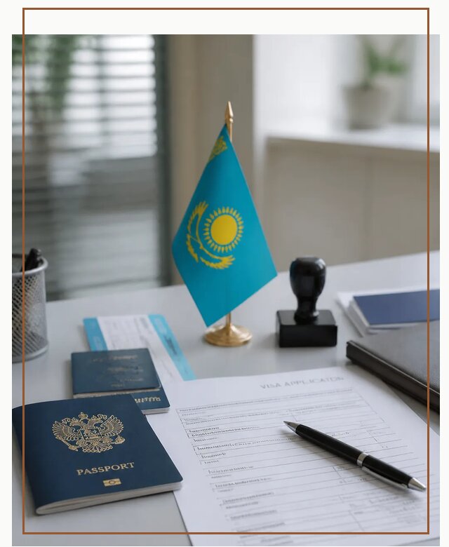 Оформление визы в Казахстан для поездки и работы в Минусинске