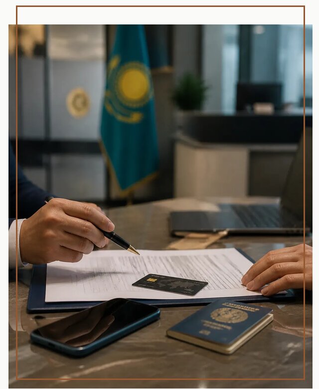 Открытие счета и банковской карты в Казахстане в Минусинске